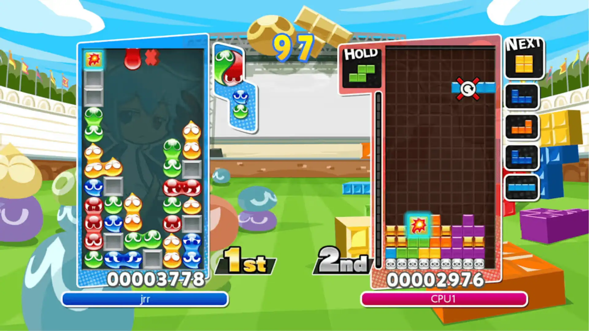 Download Puyo Puyo Tetris ROM NSP/ XCI Gameplay Screenshot 1